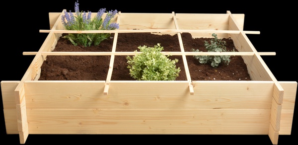 Huerto Urbano Cuadrado de Madera